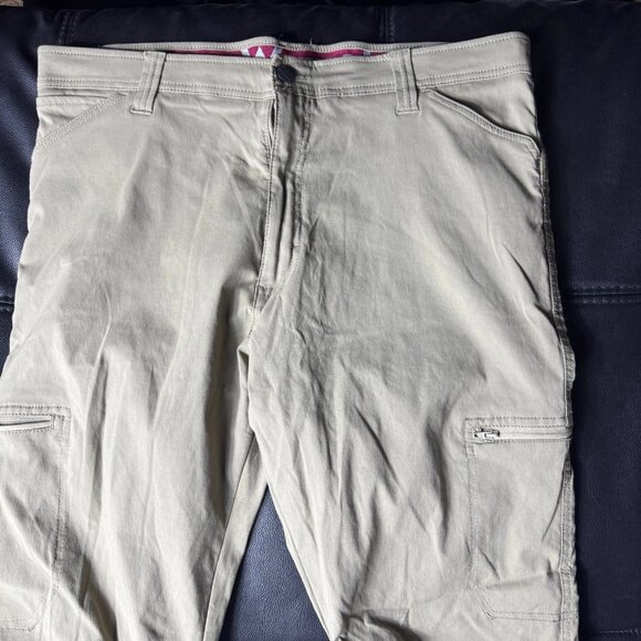 Wrangler Men's Pants Khaki Stretch Outdoor Trail Hiking Performance 38/32 - Picture 4 of 15
